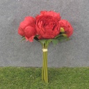 11" PEONY BUNDLE X7 RED