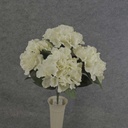 18" HYDRANGEA BUSH X5 CREAM/WHITE
