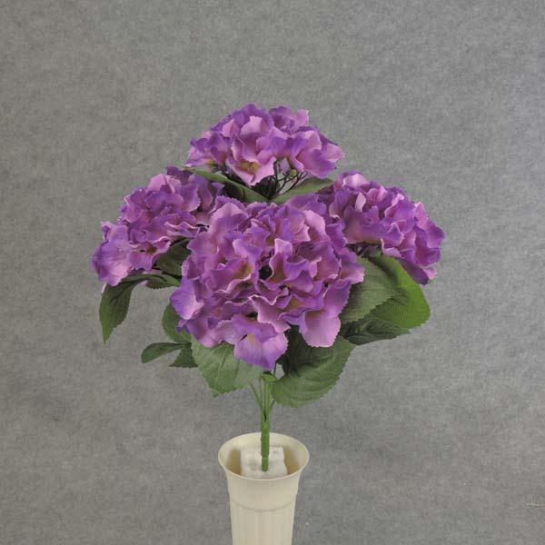 [SE6053-PUR] 18" HYDRANGEA BUSH X5 PURPLE