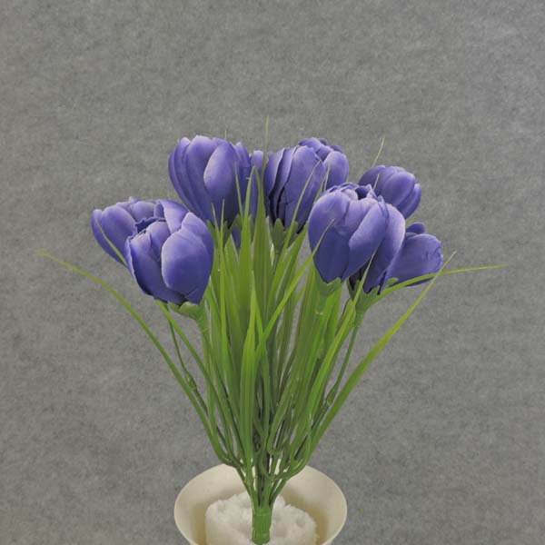 [SE6054-PUR] 10.5" CROCUS BUSH X12 PURPLE
