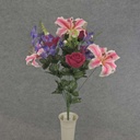 LILY TIGER/ROSE/LILAC BUSH X14 22" PINK/BEAUTY MIX