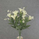 24" LILY/MINI DAISY BUSH X18 CREAM/WHITE