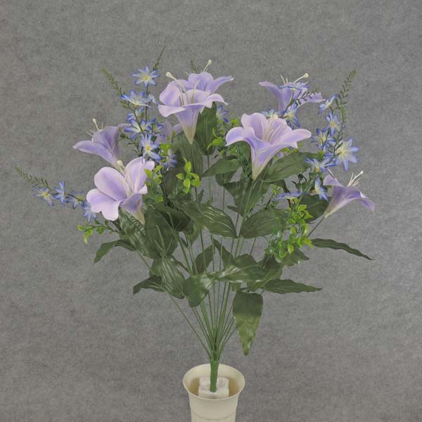 24" LILY/MINI DAISY BUSH X18 LAVENDER