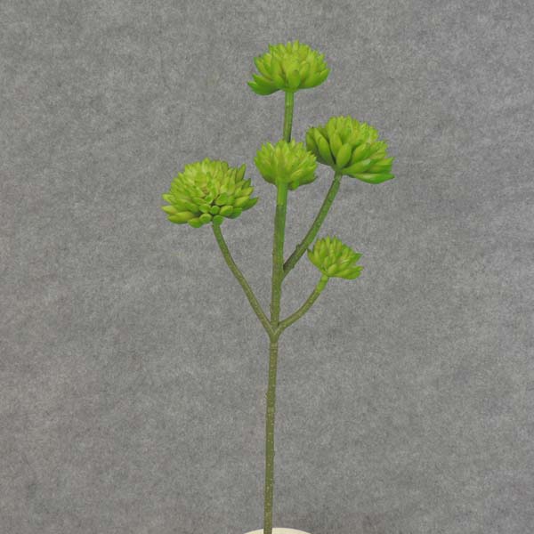 [SE6080-GRN] 17" SUCCULENT SPRAY X6 GREEN