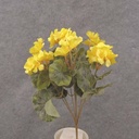 14.5" GERANIUM BUSH X7 YELLOW
