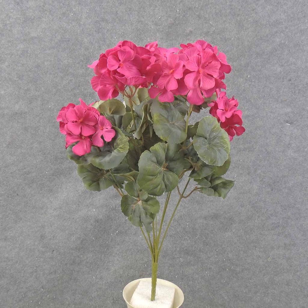 [SE6090-BEA] 18" GERANIUM BUSH X9 BEAUTY
