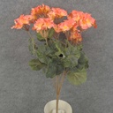18" GERANIUM BUSH X9 SALMON