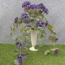 GERANIUM BUSH W/VINES 20x15"    X12 PURPLE