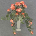 GERANIUM BUSH W/VINES 20x15"    X12 SALMON