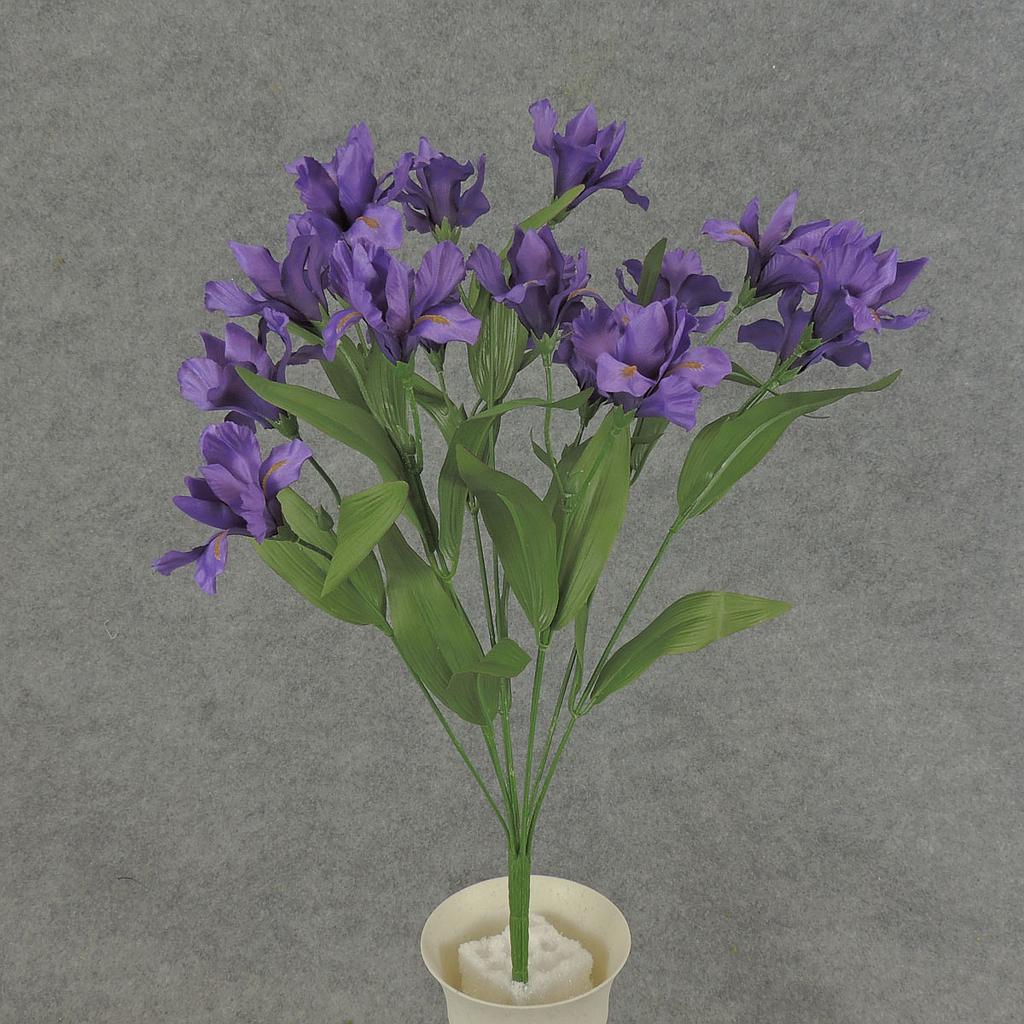 IRIS BUSH X9 18" SATIN  PURPLE