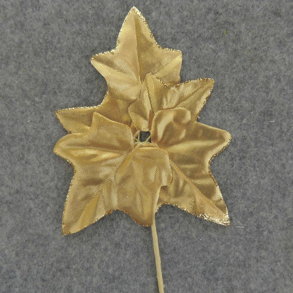 [SE6106-GLD] 7.5" LEAF IVY PICK (6/BAG) GOLD