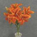 21" LILY BUSH X9 8" dia ORANGE