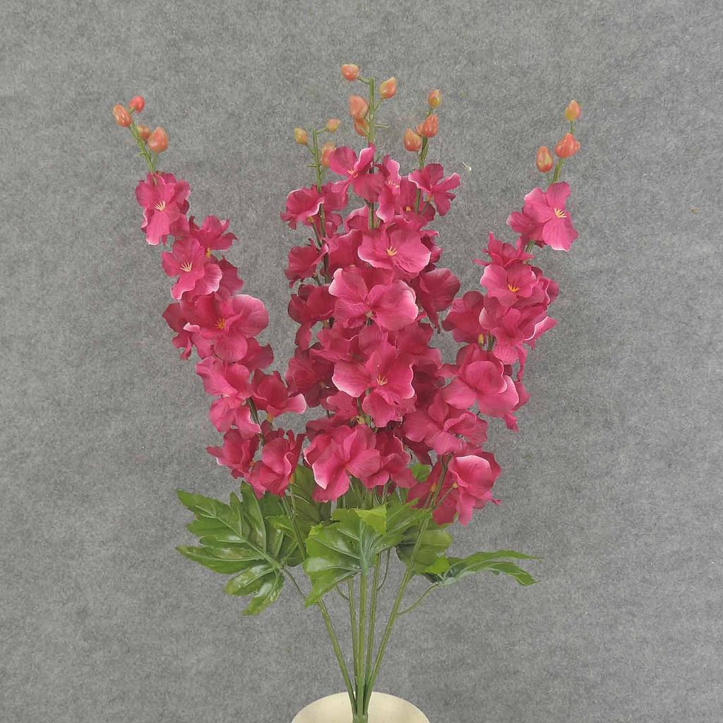[SE8001-BEA] 23" DELPHINIUM BUSH X5 W/BUDS BEAUTY