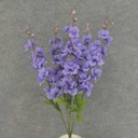 DELPHINIUM BUSH X5 23" W/BUDS  LIGHT PURPLE