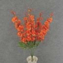 DELPHINIUM BUSH X5 23" W/BUDS  ORANGE