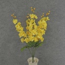 23" DELPHINIUM BUSH X5 W/BUDS YELLOW