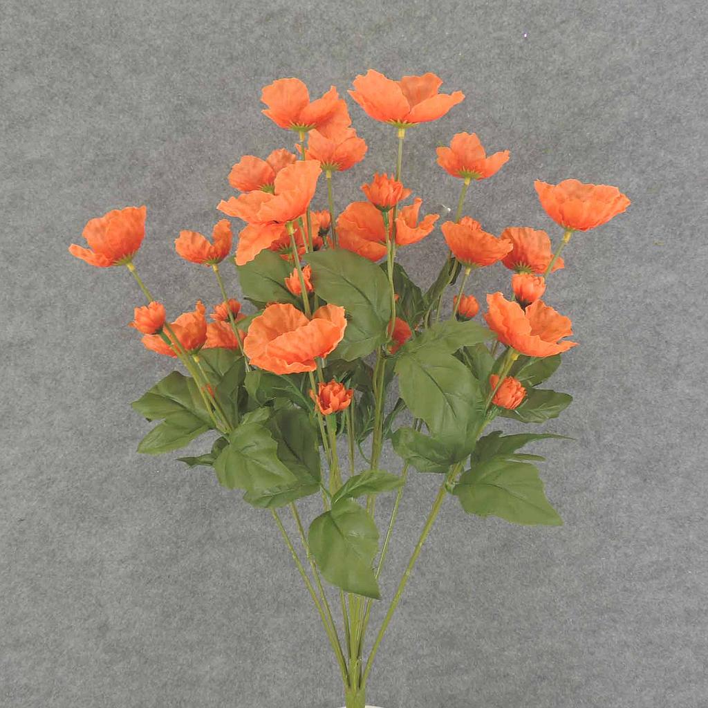 POPPY BUSH X11 23" 2.5/.5" dia  ORANGE
