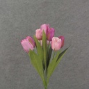 TULIP BUSH 18" X9 SATIN  BEAUTY/PINK