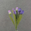18" TULIP BUSH X9 SATIN PURPLE/LAVENDER