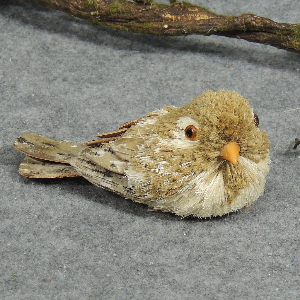4" BIRD SISAL HANGING NATURAL