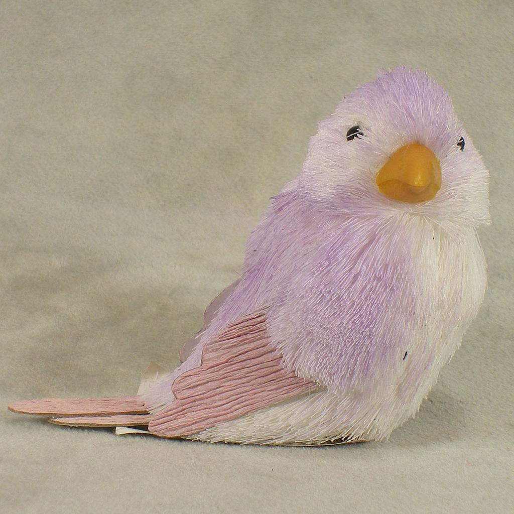 [SJ4084-LAV] 4" BIRD SISAL 2 SYTLES (R & L) LAVENDER