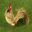 10" ROOSTER SISAL STANDING