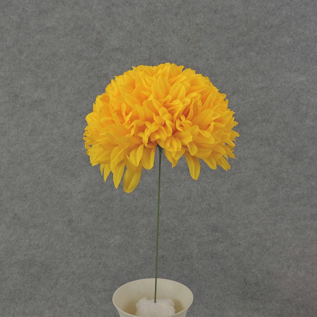 12" FOOTBALL MUM PICK (8" BLM) GOLDEN YELLOW