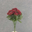 14" MUM (POM POM) BUSH X18 BURGUNDY