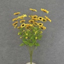 22" SUNFLOWER MINI BUSH X10 SATIN  YELLOW