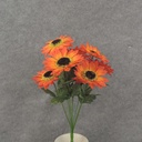 SUNFLOWER BUSH 16" X9  RED/ORANGE