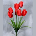 20" TULIP BUSH X8 (SATIN) RED