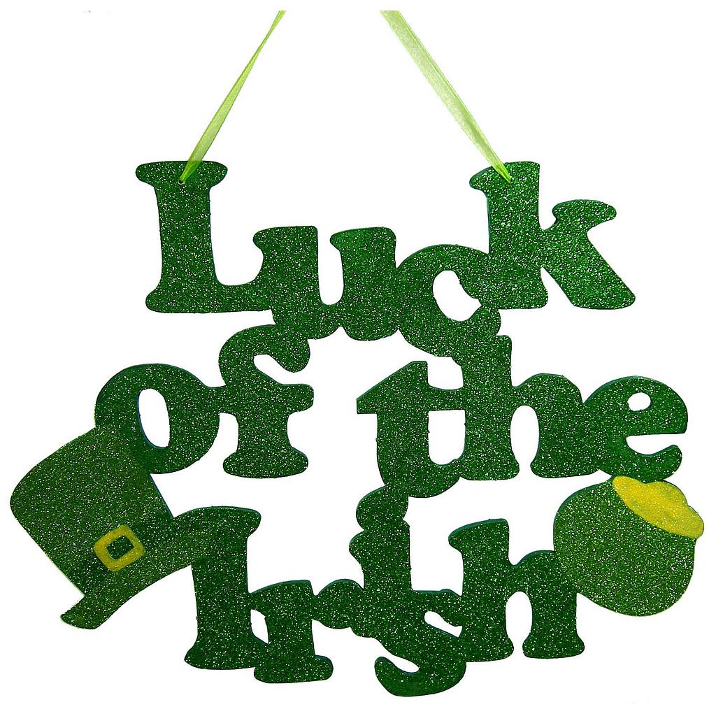 18" X 14" DISPLAY "LUCK OF THE IRISH"