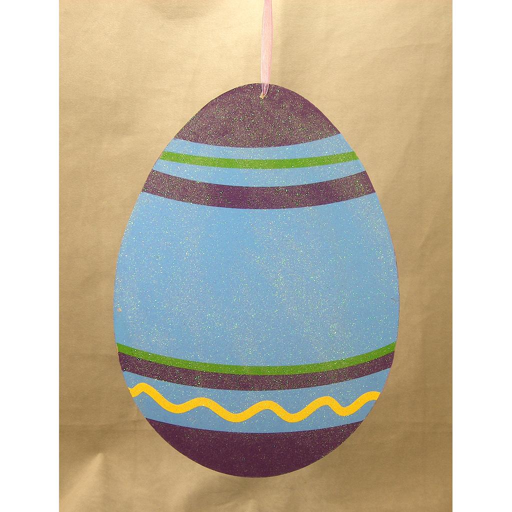 [SG312-BLU] DISPLAY EASTER EGG 11.5"x8.75"  BLUE