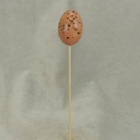 2" EGG BROWN ON PICK 10" OAL (6/BAG)