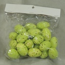 EGGS 1.75" GREEN (24/BAG)