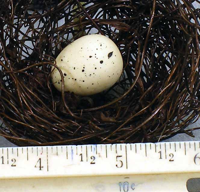 EGGS 1.25" WHITE/CREAM (12/BAG)