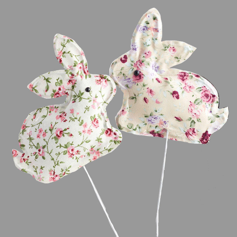 4.5" BUNNY RABBIT 2-ASST PRINT (6/BAG)