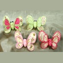 BUTTERFLY 3.5" X 2.5" W/CLIP (4 ASST/BAG)