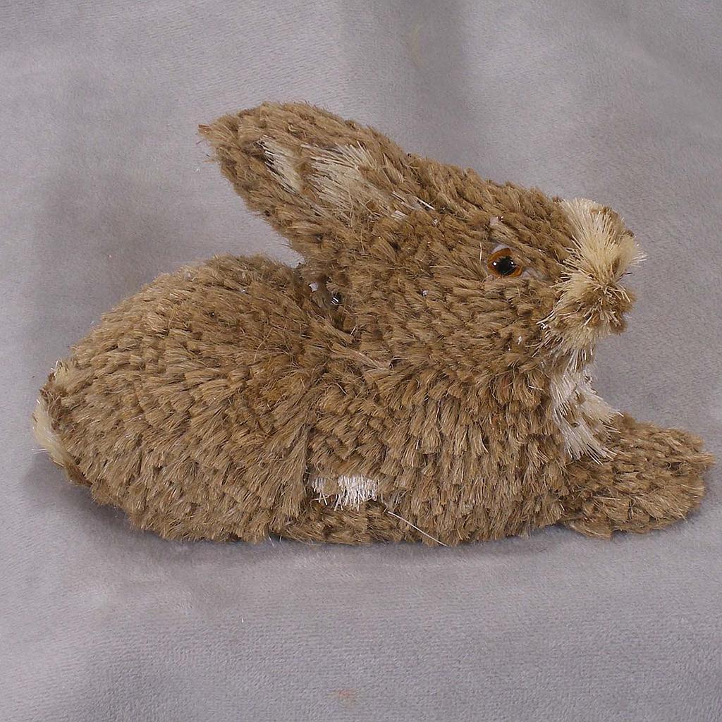 BUNNY LIGHT BROWN SISAL 6&quot;x3.2&quot;