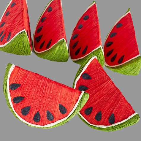 [SJ397] WATERMELON SLICES    4"x3.25" (6/BAG)