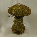 MUSHROOM 8.5" X 6" MOSS/TWIG