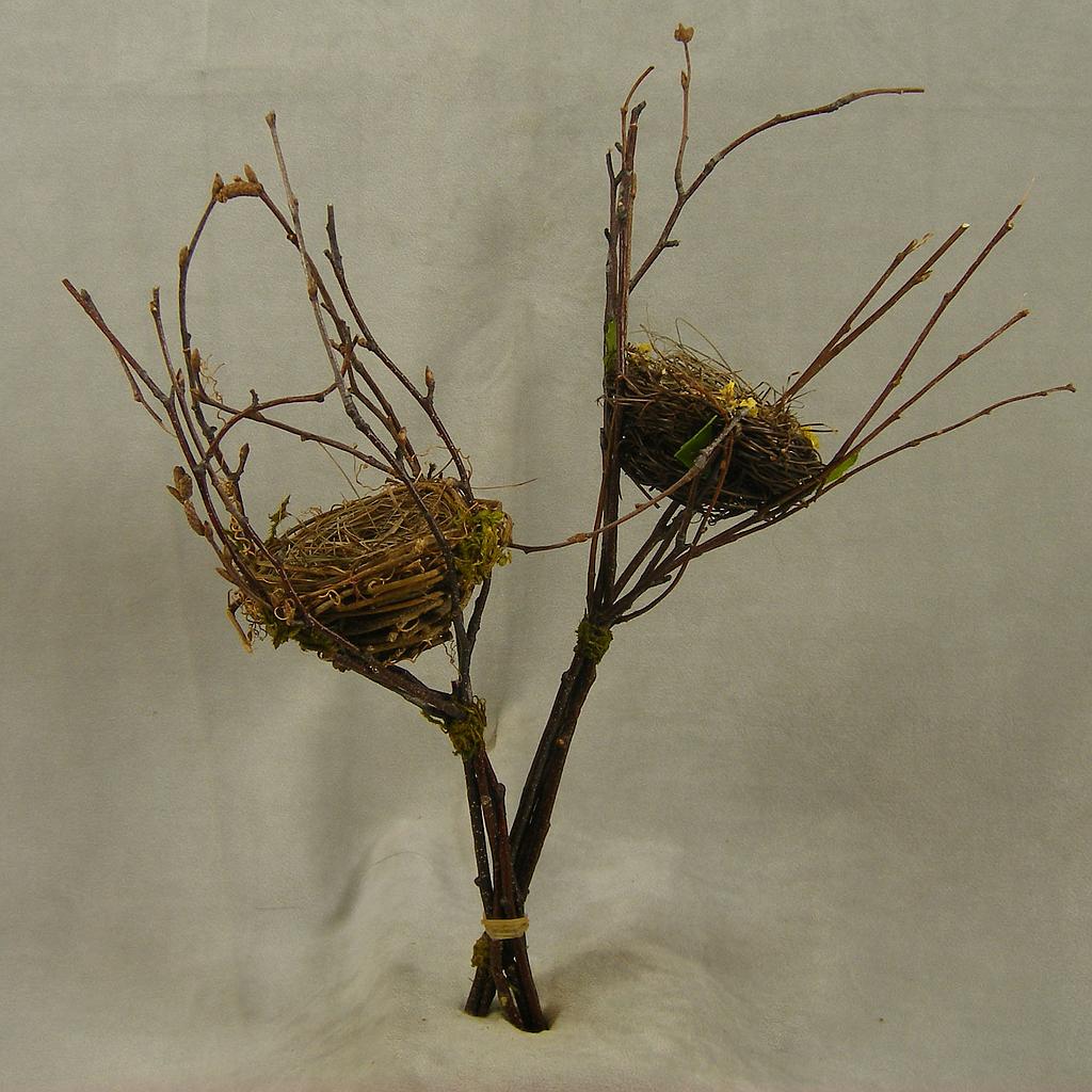 3.5" NEST IN 15" TWIG BRANCHES 2-ASSORTED