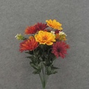22" GERBERA/LILY MIX BUSH X18
