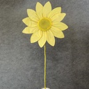 FLOWER STEM FABRIC 22"D/50"H  YELLOW