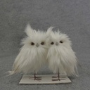5" OWL PAIR WHITE