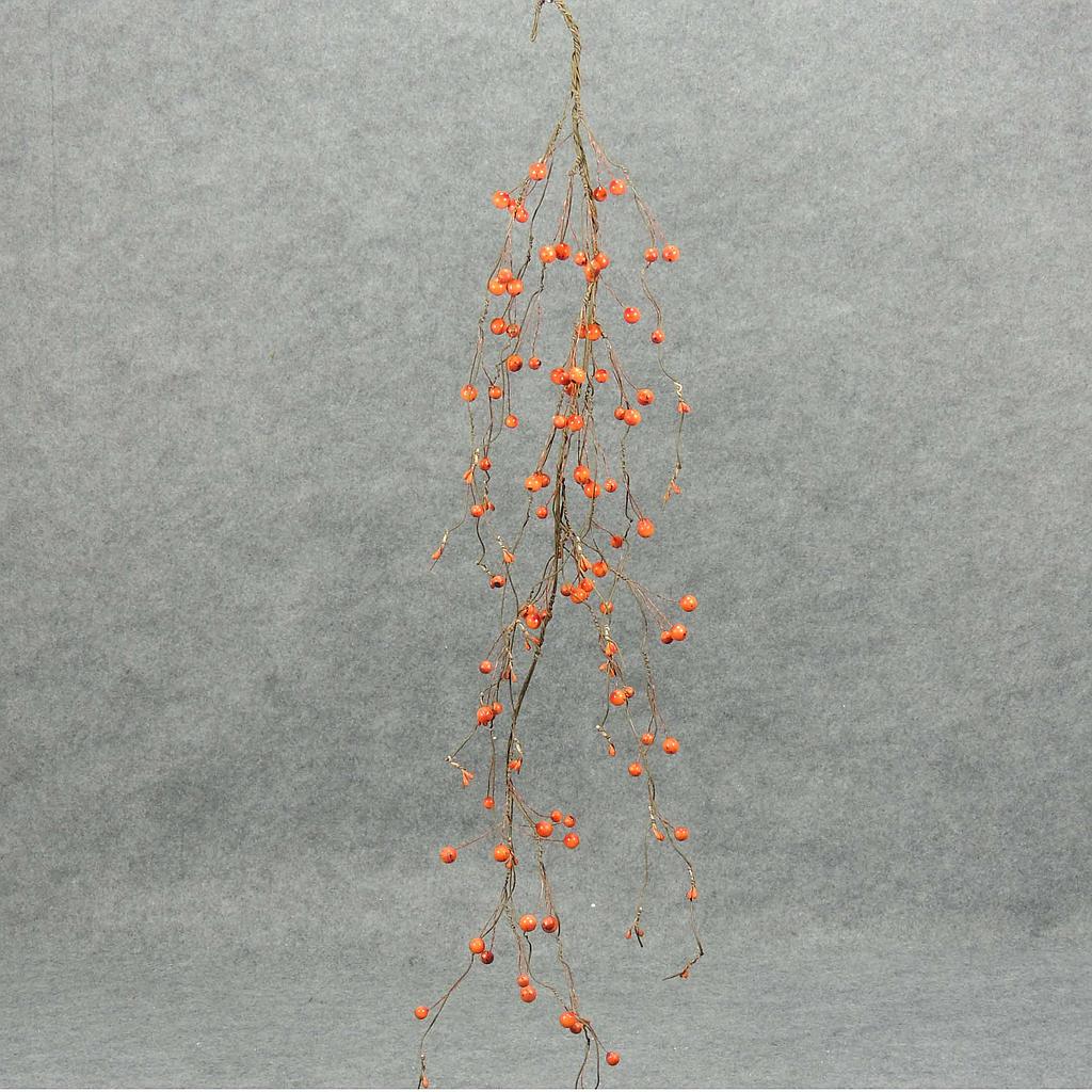 GARLAND/STRANDS 38" BERRY VINE  ORANGE
