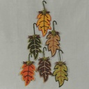 LEAF 9" X 3.5"  6-ASST'D COLORS (6 PER BAG)