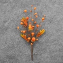BERRY/ACORN/OAK LEAF PICK 10" (6/BAG)   ORANGE