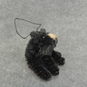 BEAR NAT MATERIAL 3" W/HANGER