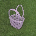 BASKET PAPER 7x5x4" LARGE  LAVENDER